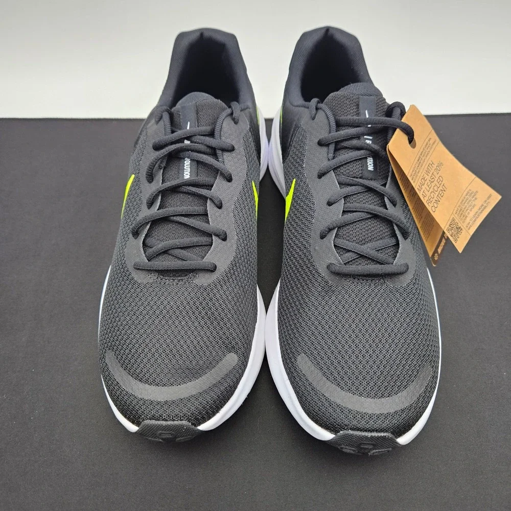Nike Revolution 7 Mens Running Shoes Black Volt FB2207-010 Size 14 New